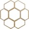 Ekena Millwork Florin Wood Fretwork Pierced Ceiling Medallion, Hickory, 36"OD x 12 5/8"ID x 3/8"T CMWP36X36X0375FOHI - alternate 1